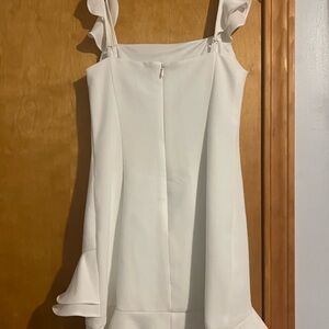 BCBGeneration White Pleated Mini Sundress